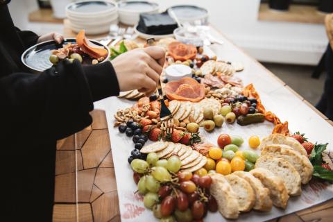Food display from NWT Agrifood Association